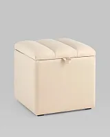 Пуф с крышкой Нильсон велюр бежевый УТ000036879 Stool Group на 1 , основание в стиле 