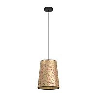 Светильник подвесной Castuera 390292 Eglo золотой 1 лампа, основание чёрное в стиле арт-деко современный 