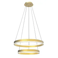 Светильник подвесной LED Rotonda 736422 Lightstar матовый золото 1 лампа, основание матовое золото в стиле современный кольца