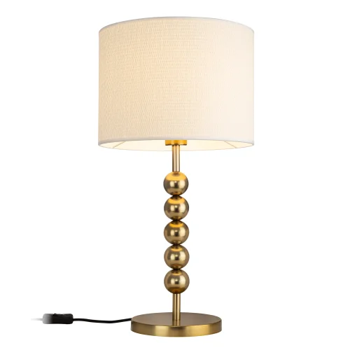 Настольная лампа Status CL472011 Citilux белая на 1 лампу, основание золотое металл в стиле современный фото 3 Настольная лампа Status CL472011 Citilux белая на 1 лампу, основание золотое металл в стиле современный фото 3