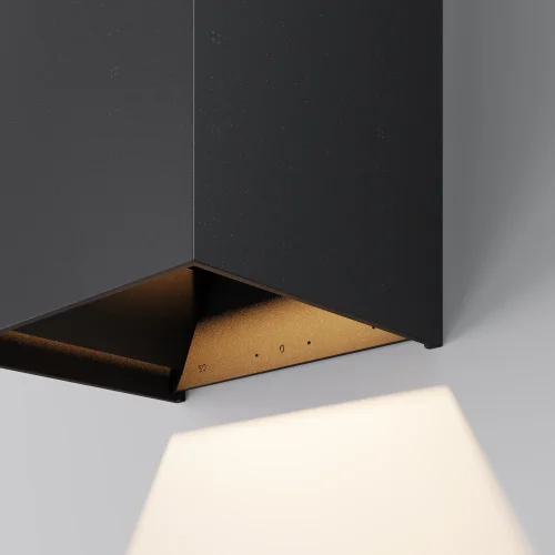 Настенный светильник ЛЕД уличный Драп / Drape O525WL-L10B3K Maytoni уличный IP65 чёрный на 1 лампу, плафон чёрный в стиле современный ЛЕД фото 6 Настенный светильник ЛЕД уличный Драп / Drape O525WL-L10B3K Maytoni уличный IP65 чёрный на 1 лампу, плафон чёрный в стиле современный ЛЕД фото 6