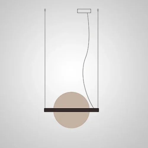 Светильник подвесной LIBERTY L110 Red 208567-23 ImperiumLoft красный на 1 лампу, основание чёрное в стиле современный фото 3