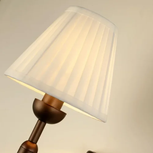 Бра Avangard 2953-1W Favourite белый на 1 лампу, основание коричневое в стиле современный фото 4