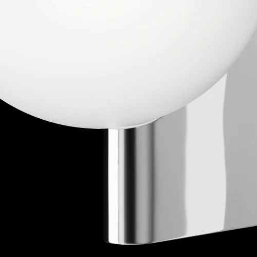 Бра Avant-garde MOD324WL-01CH Maytoni белый на 1 лампа, основание хром в стиле современный  фото 3