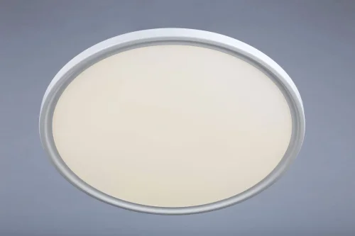 Люстра с пультом LED Earley OML-43907-36 Omnilux белая на 1 лампу, основание белое в стиле хай-тек с пультом фото 2