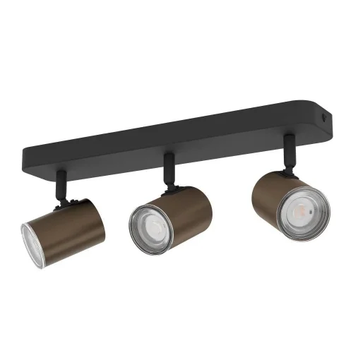 Спот с 3 лампами Consuma 300589 Eglo бронзовый GU10 в стиле современный Спот с 3 лампами Consuma 300589 Eglo бронзовый GU10 в стиле современный