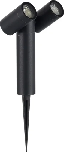 Прожектор Visioni SL9011.405.02 ST-Luce уличный IP65 чёрный на 2 лампы, плафон чёрный в стиле хай-тек современный GU10 фото 3