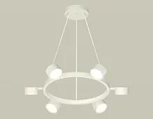 Светильник подвесной XB9191150 Ambrella light белый 6 ламп, основание белое в стиле хай-тек современный 