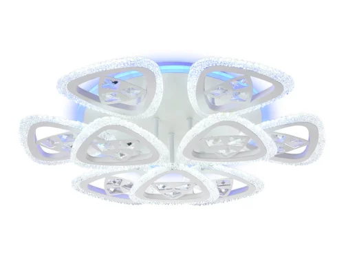 Люстра потолочная LED с пультом FA2921 Ambrella light белая на 1 лампа, основание белое в стиле классический современный с пультом фото 4