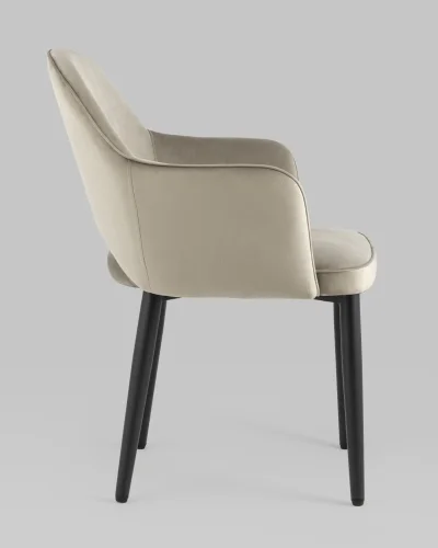 Стул Венера NEW, велюр шампань NP УТ000037242 Stool Group, /, ножки//чёрный, размеры - *820***585*645 фото 5
