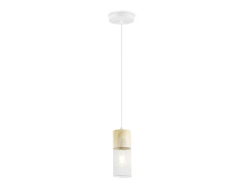 Светильник подвесной TR8498 Ambrella light белый на 1 лампу, основание белое в стиле лофт 
