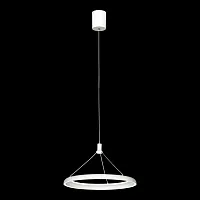 Светильник подвесной LED Hardin LSP-7425 Lussole белый на 1 лампу, основание белое в стиле минимализм хай-тек современный 