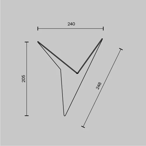Бра LED Trame C808WL-L3W Maytoni белый на 1 лампу, основание белое в стиле современный фото 5