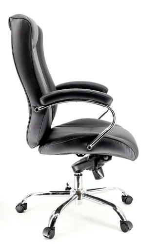 Кресло руководителя King LB M Экокожа Черный EC-370 PU LB Black Everprof, чёрный/экокожа, ножки//, размеры - 1140*1220***630* фото 2