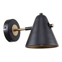 Бра Rigor 2844-1W F-promo чёрный 1 лампа, основание чёрное в стиле лофт 