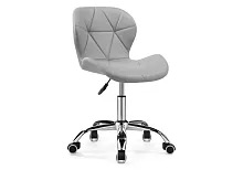 Компьютерное кресло Trizor gray 15335 Woodville, серый/экокожа, ножки/металл/хром, размеры - *810***530*530