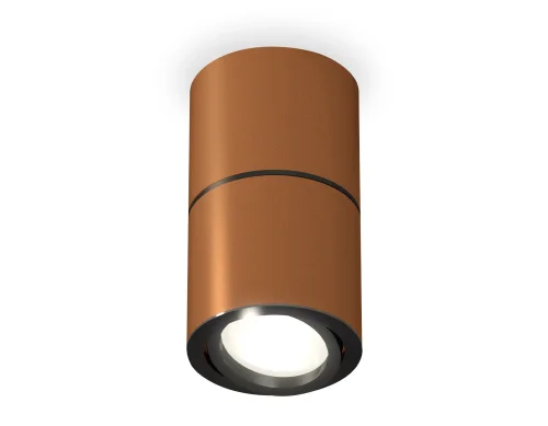 Светильник накладной Techno spot XS7404040 Ambrella light коричневый 1 лампа, основание коричневое в стиле хай-тек современный круглый
