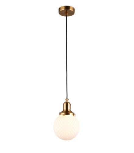 Светильник подвесной Sofi APL.302.06.01 Aployt белый 1 лампа, основание бронзовое в стиле современный 