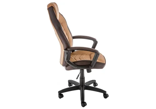 Компьютерное кресло Gamer коричневое 11378 Woodville, коричневый/искусственная кожа, ножки/пластик/чёрный, размеры - *1170***620*700 фото 4