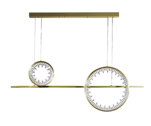 Светильник подвесной LED Рами 07668-2+1,36 Kink Light прозрачный латунь на 1 лампу, основание латунь в стиле современный Светильник подвесной LED Рами 07668-2+1,36 Kink Light прозрачный латунь на 1 лампу, основание латунь в стиле современный