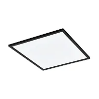 Светильник потолочный LED Salobrena-Z 900052 Eglo белый на 1 лампу, основание чёрное в стиле хай-тек современный квадраты