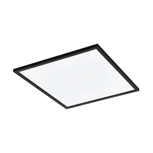 Светильник потолочный LED Salobrena-Z 900052 Eglo белый 1 лампа, основание чёрное в стиле хай-тек современный квадраты