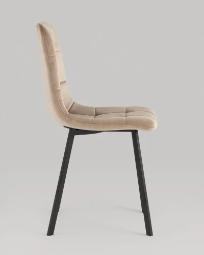 Стул Chilly, велюр мокка (набор 2шт) УТ000039335 Stool Group, коричневый/велюр, ножки/металл/, размеры - *860***460*560 фото 2