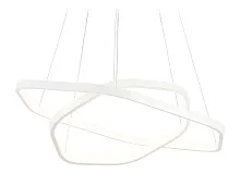 Светильник подвесной LED FL360 Ambrella light белый 1 лампа, основание белое в стиле современный кольца