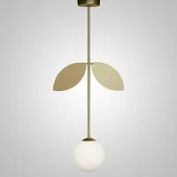 Светильник подвесной Areti 74547-22 ImperiumLoft белый 1 лампа, основание золотое в стиле модерн 