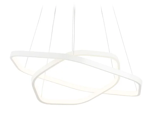 Светильник подвесной LED FL360 Ambrella light белый 1 лампа, основание белое в стиле модерн кольца