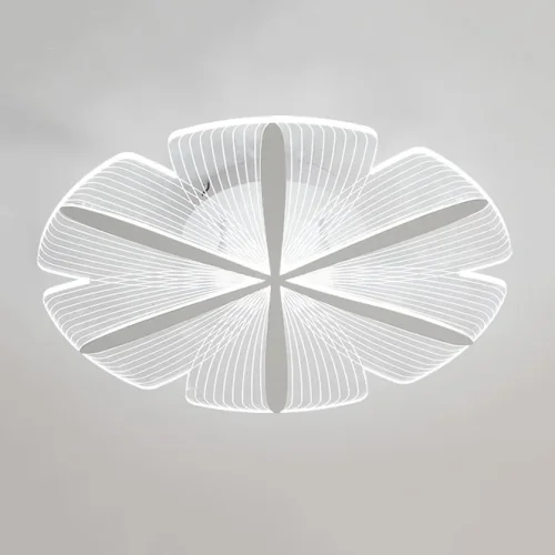 Светильник потолочный SINDY D40 White 223872-23 ImperiumLoft прозрачный 1 лампа, основание белое в стиле современный флористика 