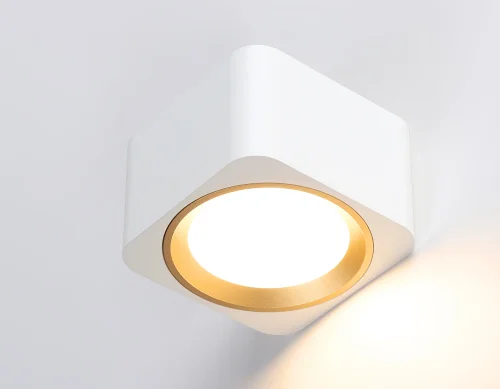 Светильник накладной TN70831 Ambrella light белый 1 лампа, основание белое в стиле современный хай-тек круглый фото 5