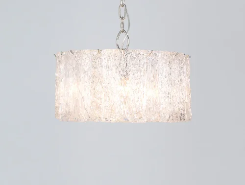 Люстра подвесная 10824+4/S Newport прозрачная на 8 ламп, основание никель в стиле современный  фото 2