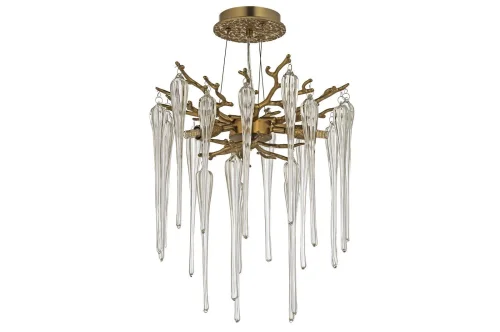 Светильник подвесной Tavenna H 1.5.32.101 A Dio D'Arte прозрачный на 3 лампы, основание бронзовое в стиле классический современный флористика ветви Светильник подвесной Tavenna H 1.5.32.101 A Dio D'Arte прозрачный на 3 лампы, основание бронзовое в стиле классический современный флористика ветви