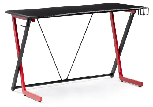 Компьютерный стол Kolman black / red 11972 Woodville столешница чёрная из лдсп
