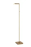 Торшер LED Aaron 19730/10/02 Lucide матовый золото латунь на 1 лампу, основание матовое золото латунь в стиле классический 