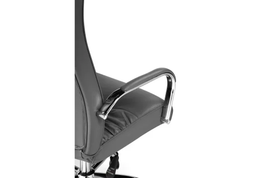 Компьютерное кресло Longer light gray 15263 Woodville, серый/искусственная кожа, ножки/металл/хром, размеры - *1280***600*660 фото 8