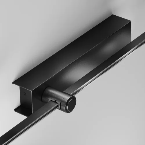 Основание настенное Wall для блока питания с вводом питания Magnetic trаck system Flarity TRA155CW-BB-B Maytoni чёрный в стиле для светильников серии Magnetic trаck system Flarity flarity магнитная фото 5