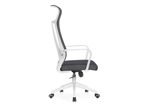 Компьютерное кресло Tilda dark gray / white 15627 Woodville, серый/сетка, ножки/пластик/белый, размеры - *1250***650*600 фото 4