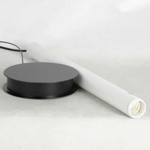 Светильник подвесной LED LSP-7016 Lussole белый 1 лампа, основание чёрное в стиле современный хай-тек  фото 2