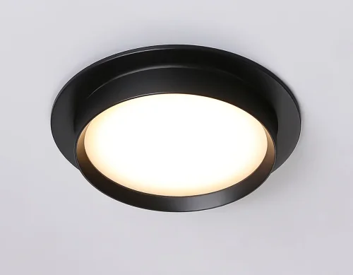 Светильник точечный TN5227 Ambrella light чёрный 1 лампа, основание чёрное в стиле хай-тек современный круглый фото 3