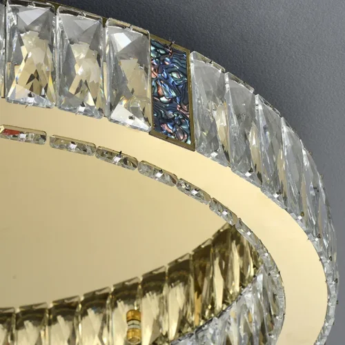 Люстра потолочная GERTRUDA D65 207828-23 ImperiumLoft прозрачная на 1 лампу, основание латунь в стиле современный фото 15