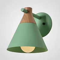 Настенный светильник NOD WALL Green 101841-26 ImperiumLoft зелёный на 1 лампу, основание зелёное в стиле современный скандинавский 