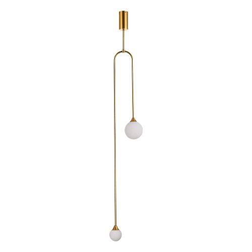 Светильник подвесной Vive SL1187.203.02 ST-Luce белый 2 лампы, основание золотое в стиле минимализм  фото 2