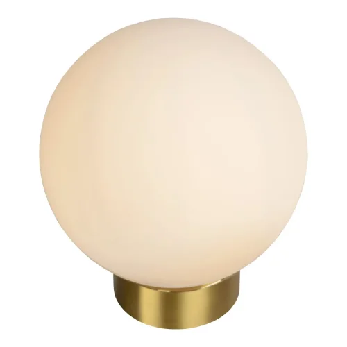 Настольная лампа Jorit 45563/25/61 Lucide белая 1 лампа, основание матовое золото латунь металл в стиле современный  фото 3