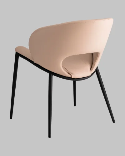 Стул Вивьен экокожа светло-бежевый УТ000040869 Stool Group, бежевый/экокожа, ножки/металл/чёрный, размеры - *780**** фото 5