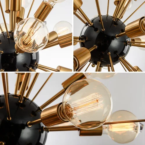 Люстра подвесная Chandelier Tivoli S 101362-26 ImperiumLoft прозрачная на 22 лампы, основание бронзовое в стиле современный  фото 13