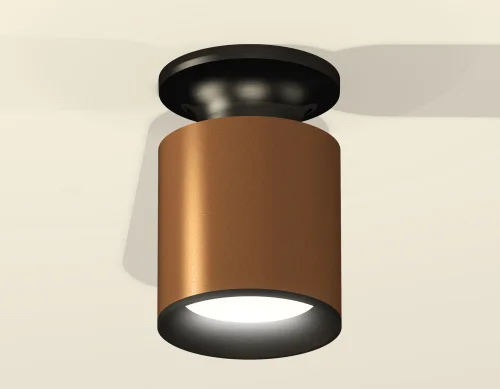 Светильник накладной Techno spot XS6304110 Ambrella light коричневый 1 лампа, основание чёрное в стиле современный круглый фото 3