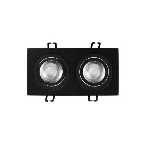 Светильник точечный Hap 10341/2A Black LOFT IT чёрный 2 лампы, основание чёрное в стиле современный хай-тек прямоугольный фото 2