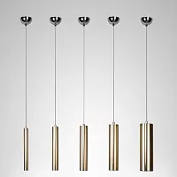 Светильник подвесной Enigma 155074-60 ImperiumLoft хром золотой на 1 лампу, основание хром в стиле современный 